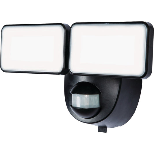 Heath Zenith Black 400 Lm. LED Motion Sensing/Dusk-To-Dawn Battery Operated Security Light Fixture