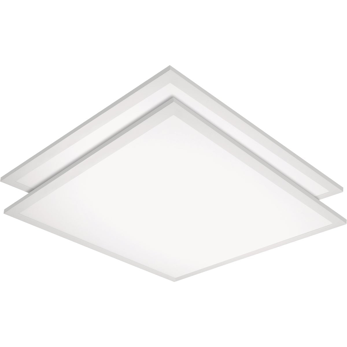 Satco Nuvo 2 Ft. x 2 Ft. 4000K 4194-Lumen LED Flat Panel Ceiling Light Fixture (2-Pack)