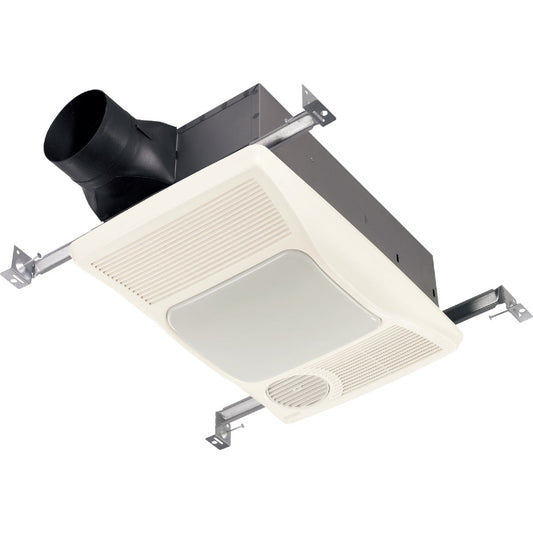 Broan 100 CFM 2.0 Sones 120V Bath Exhaust Fan with Light