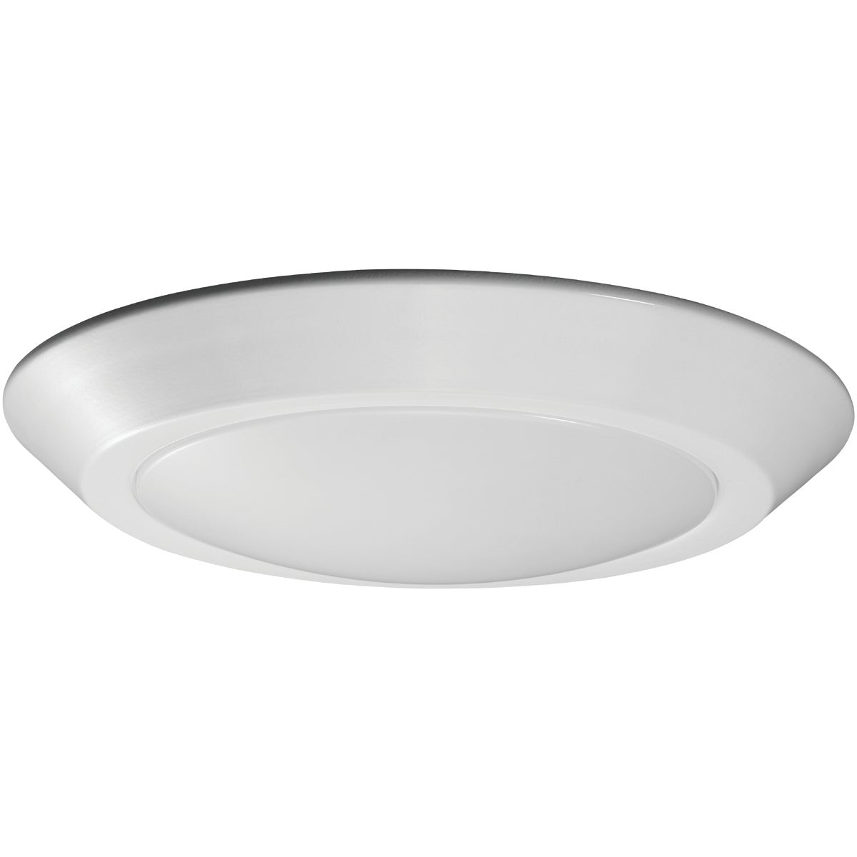 Satco Nuvo 7 In. White 610-Lumen LED Disk Flush Mount Light Fixture