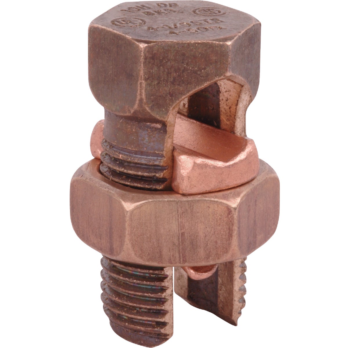 Blackburn 4 Sol. to 8 Sol. Silicon Bronze Alloy High-Strength Split Bolt Connector