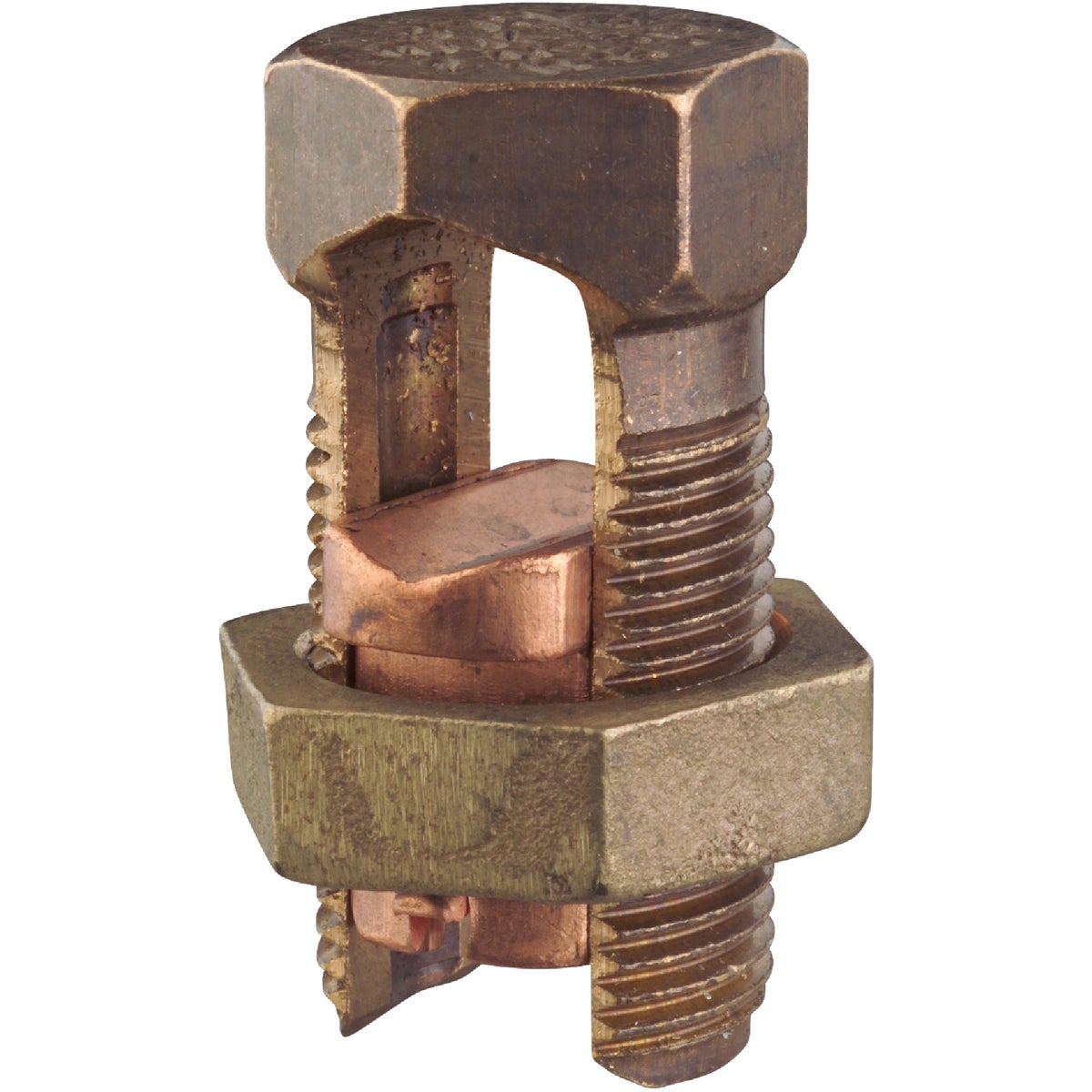 Blackburn 4/0 Str. to 2 Sol. Silicon Bronze Alloy High-Strength Split Bolt Connector