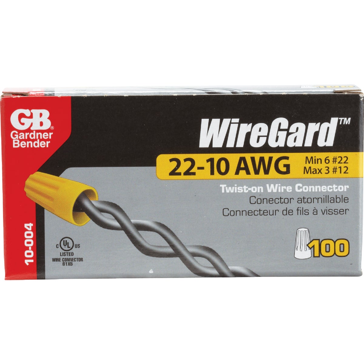 Gardner Bender WingGard Medium Yellow 18 AWG to 10 AWG Wire Connector (100-Pack)