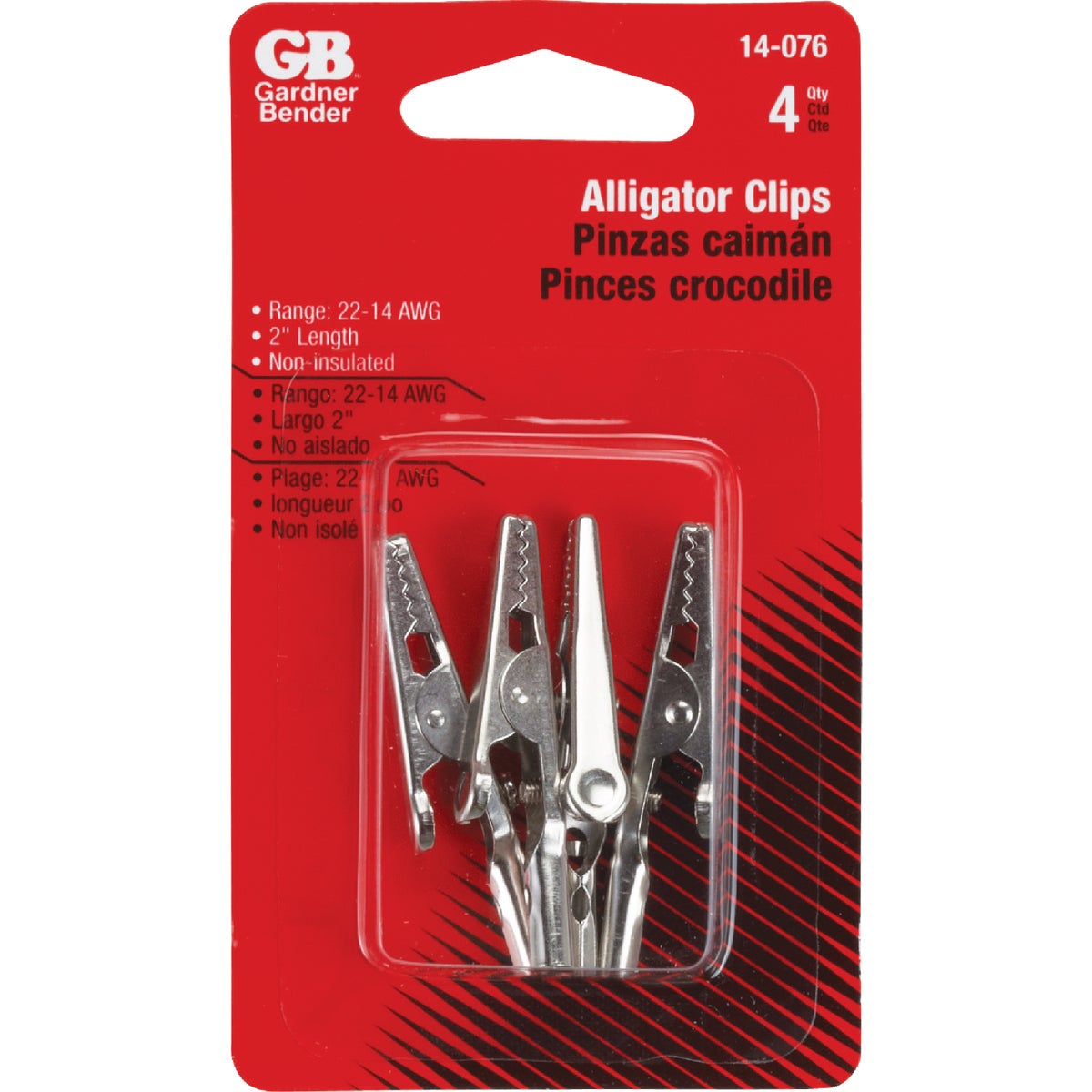 Gardner Bender 2 In. Standard Non-Insulated Alligator Clip (4-Pack)