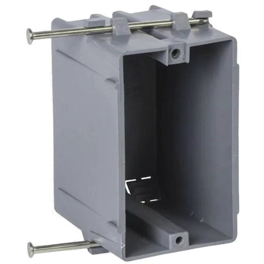 Gardner Bender 1-Gang PVC New Work Wall Electrical Box, 18 Cu. In.