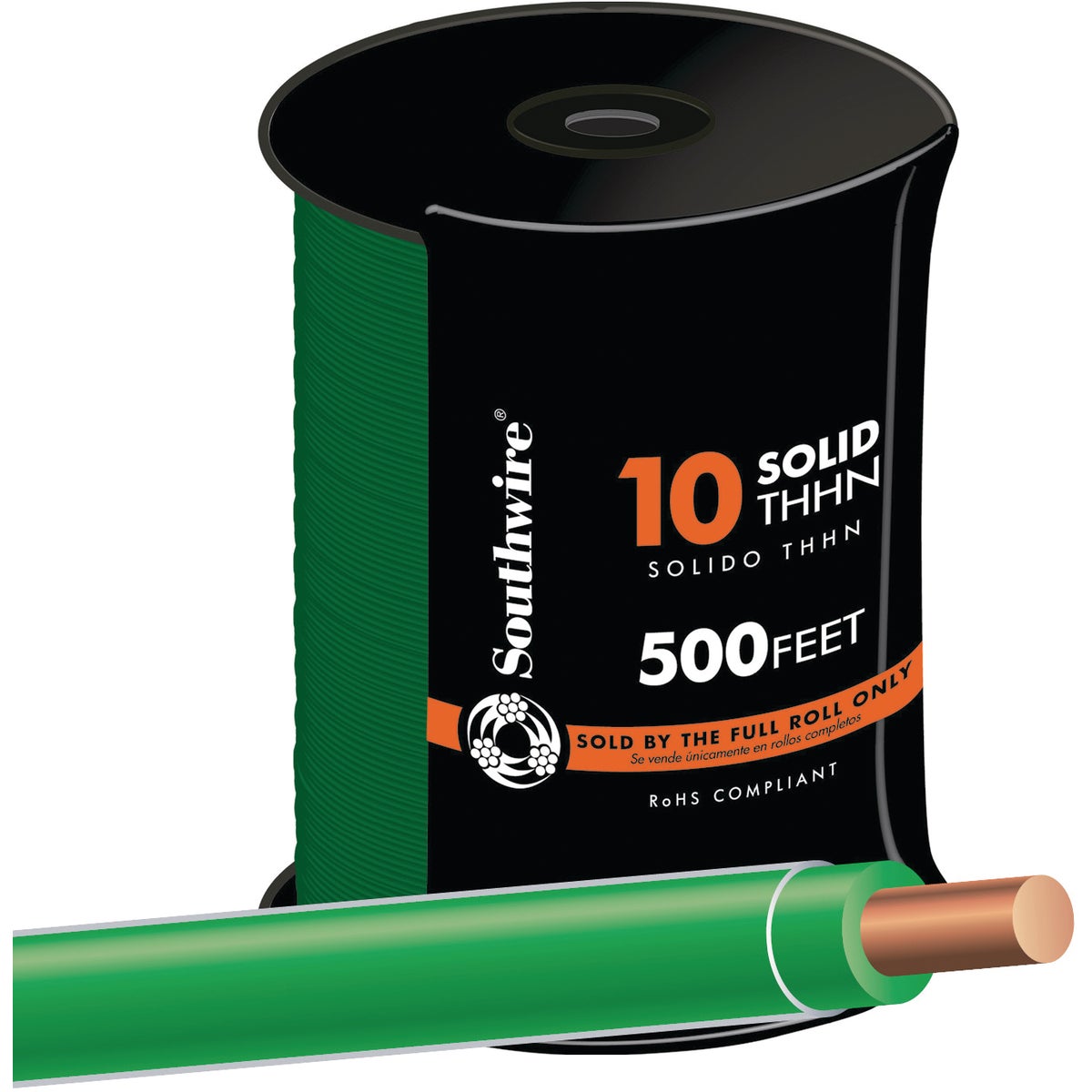 Southwire 500 Ft. 10 AWG Solid Green THHN Electrical Wire