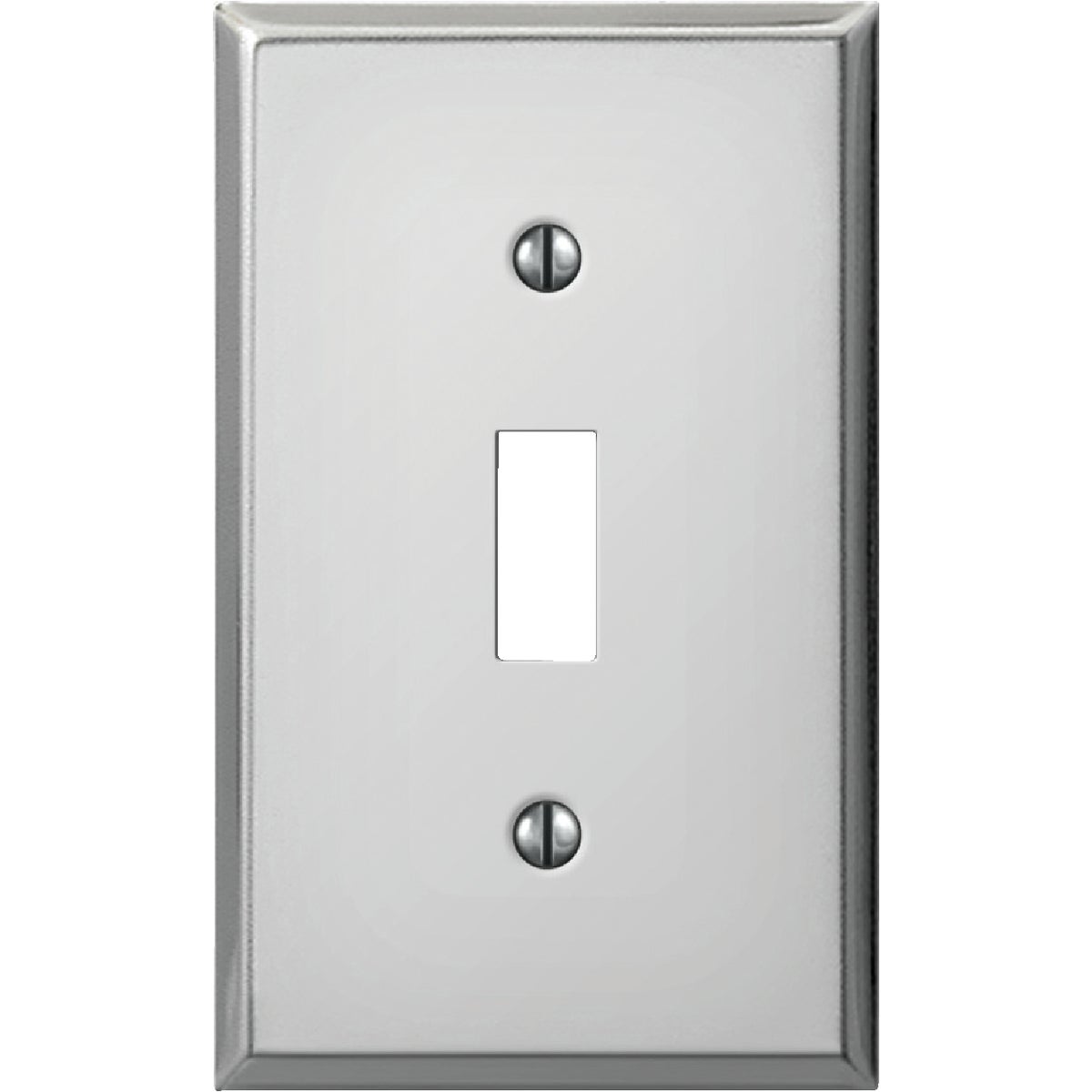 Amerelle PRO 1-Gang Stamped Steel Toggle Switch Wall Plate, Polished Chrome