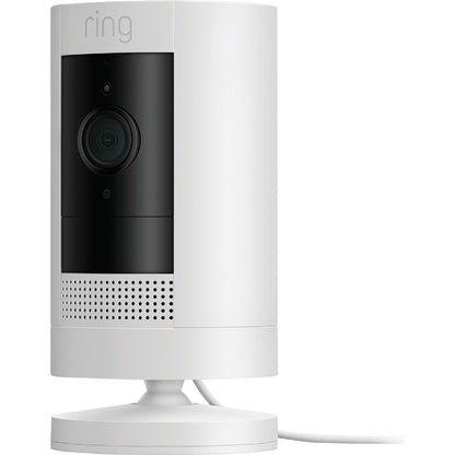 Ring Stick Up Cam Plug-In Indoor/Outdoor White Security Camera