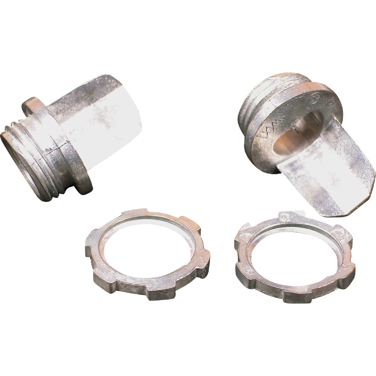 Wiremold Metallic 1/2 In. Galvanized Steel Connector (2-Pack)