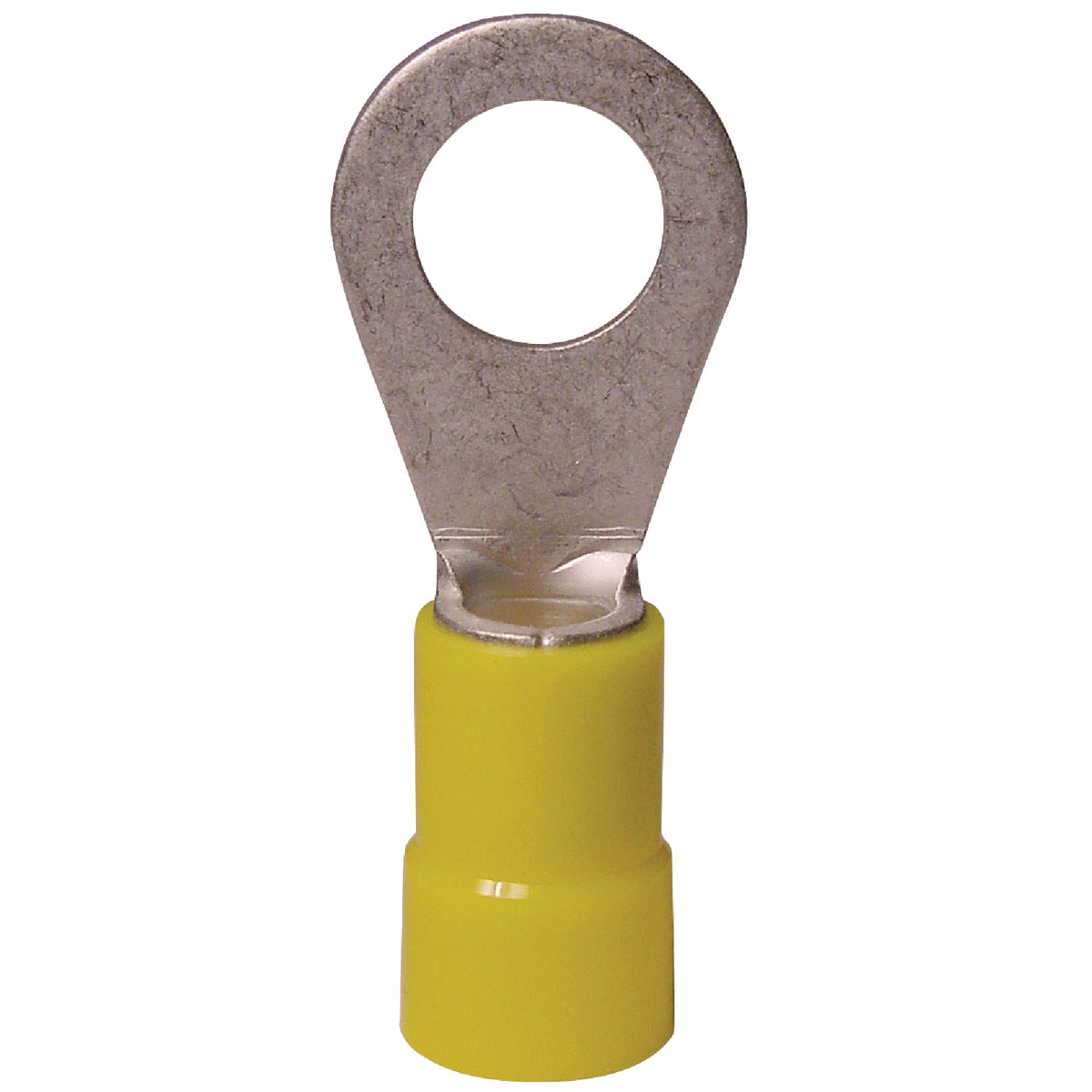 Gardner Bender 12 to 10 AWG 1/4 In. to 3/8 In. Stud Size Yellow Vinyl-Insulated Barrel Ring Terminal (13-Pack)