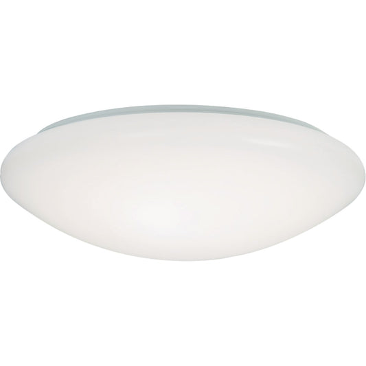Metalux 9 In. White LED Flush Mount Ceiling Light Fixture with Selectable Color Temperature