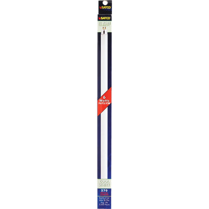 Satco 6W 8.9 In. Cool White T5 Miniature Bi-Pin Preheat Fluorescent Tube Light Bulb