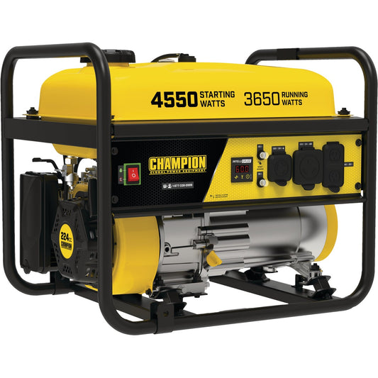 Champion 3650W Gasoline Powered Recoil Pull Start Portable Generator (California Compliant)