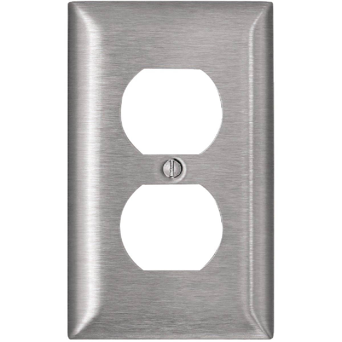 Leviton C-Series 1-Gang Stainless Steel Outlet Wall Plate