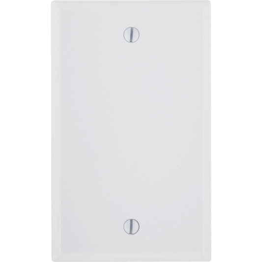 Leviton 1-Gang Standard Thermoset Blank Wall Plate, White