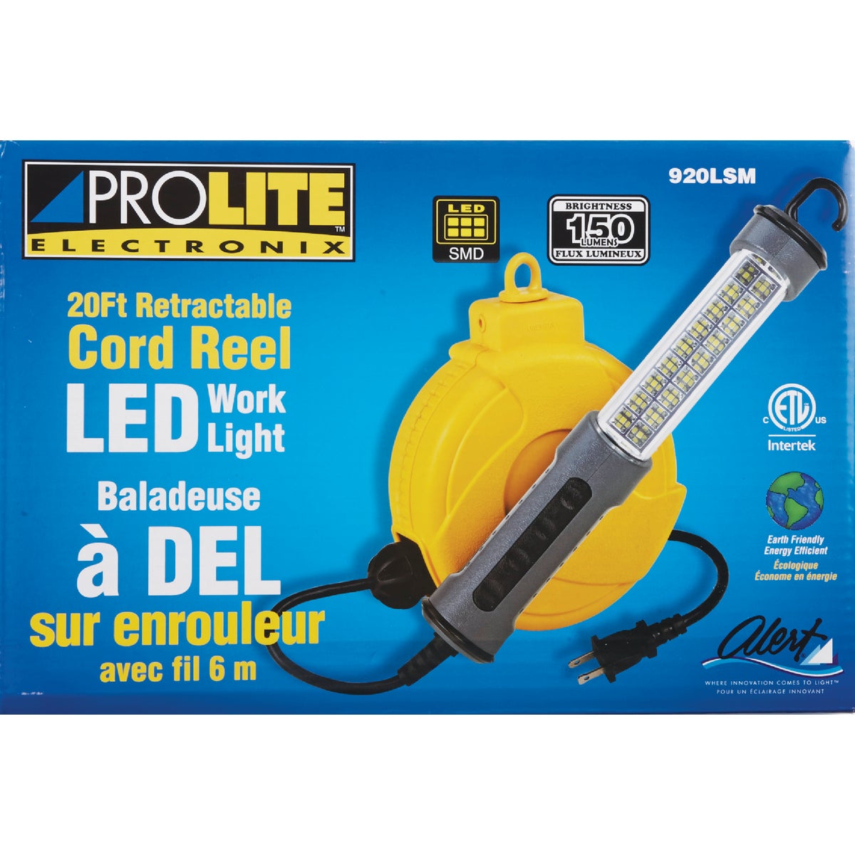 ProLite Electronix LED Trouble Light with 20 Ft. Power Cord