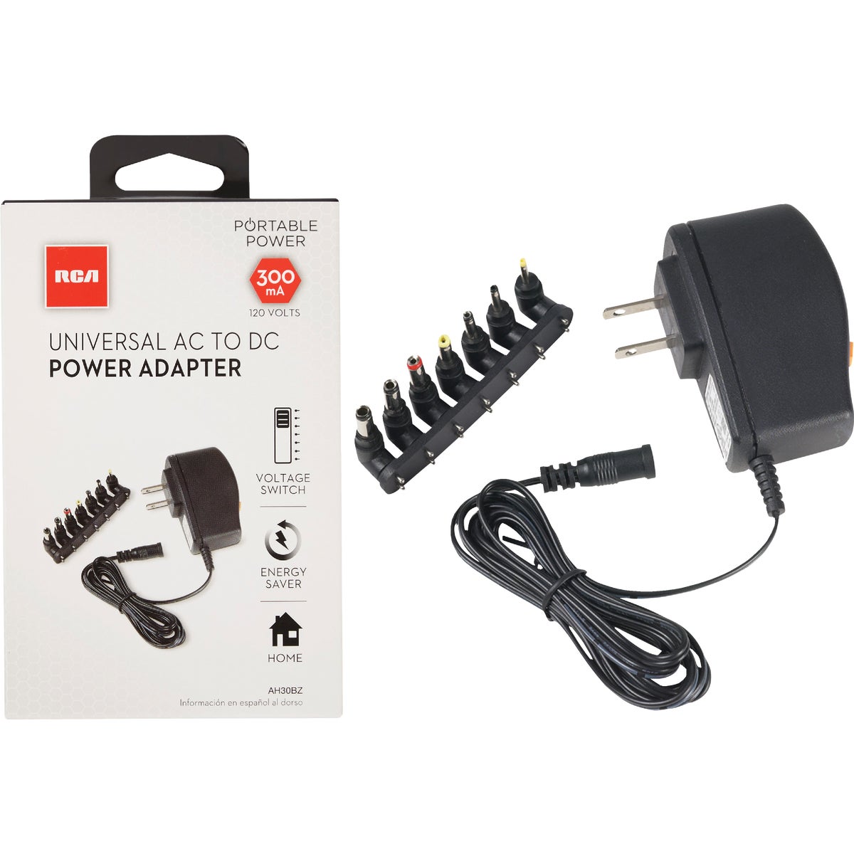 RCA Universal Black AC Power Adapter