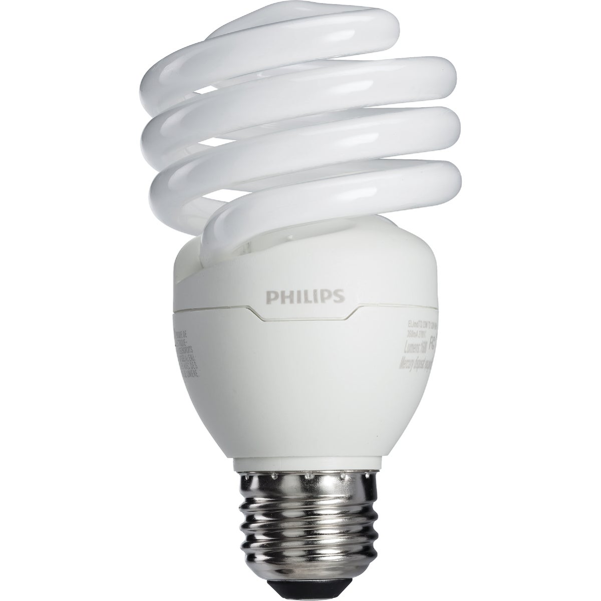 Philips Energy Saver 100W Equivalent Soft White Medium Base T2 Spiral CFL Light Bulb (4-Pack)