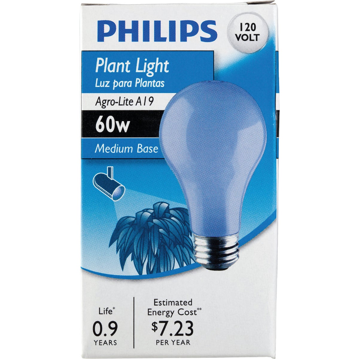 Philips 60W Agro Medium A19 Incandescent Plant Light Bulb