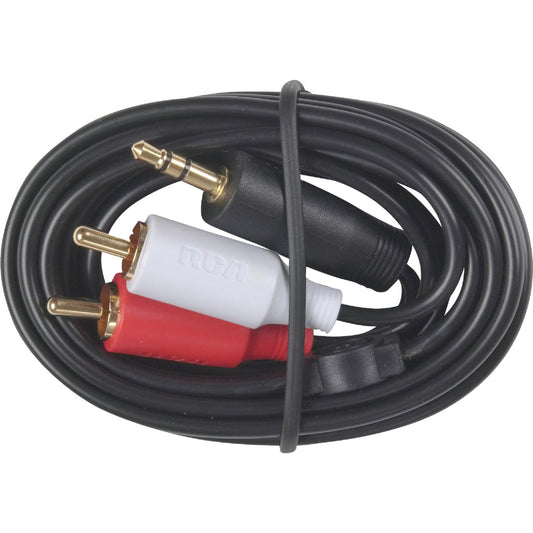 RCA 3 Ft. Single 3.5 mm Male RCA Y-Adapter