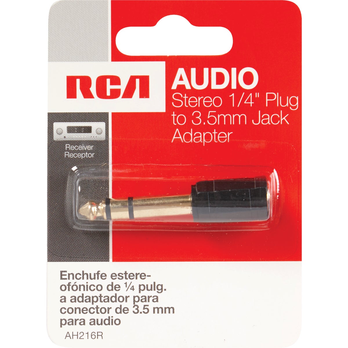 RCA 1/4 In. Plug to 3.5mm Jack Adapter Audio Adapter