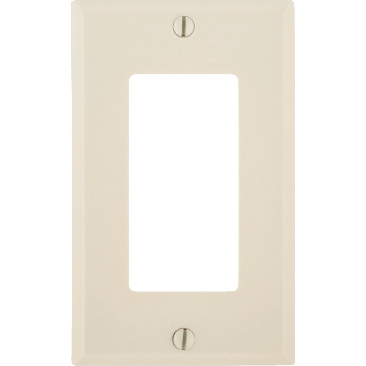 Leviton Decora 1-Gang Smooth Plastic Rocker Decorator Wall Plate, Light Almond