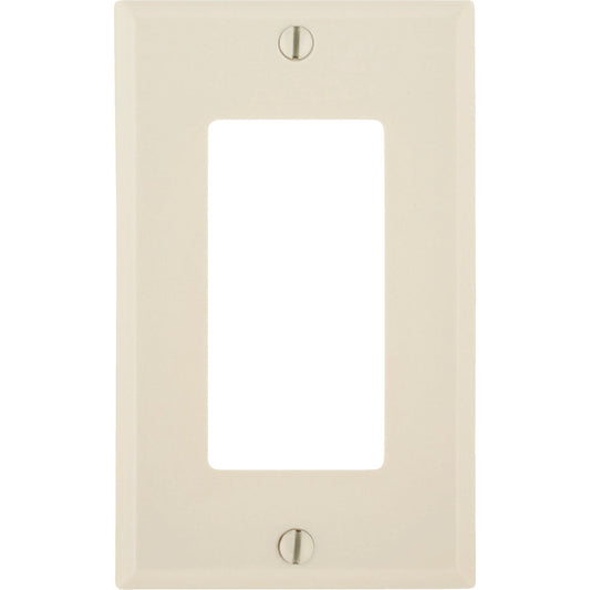 Leviton Decora 1-Gang Smooth Plastic Rocker Decorator Wall Plate, Light Almond