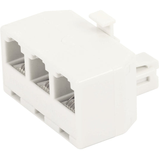 RCA White 3-Line Phone Splitter