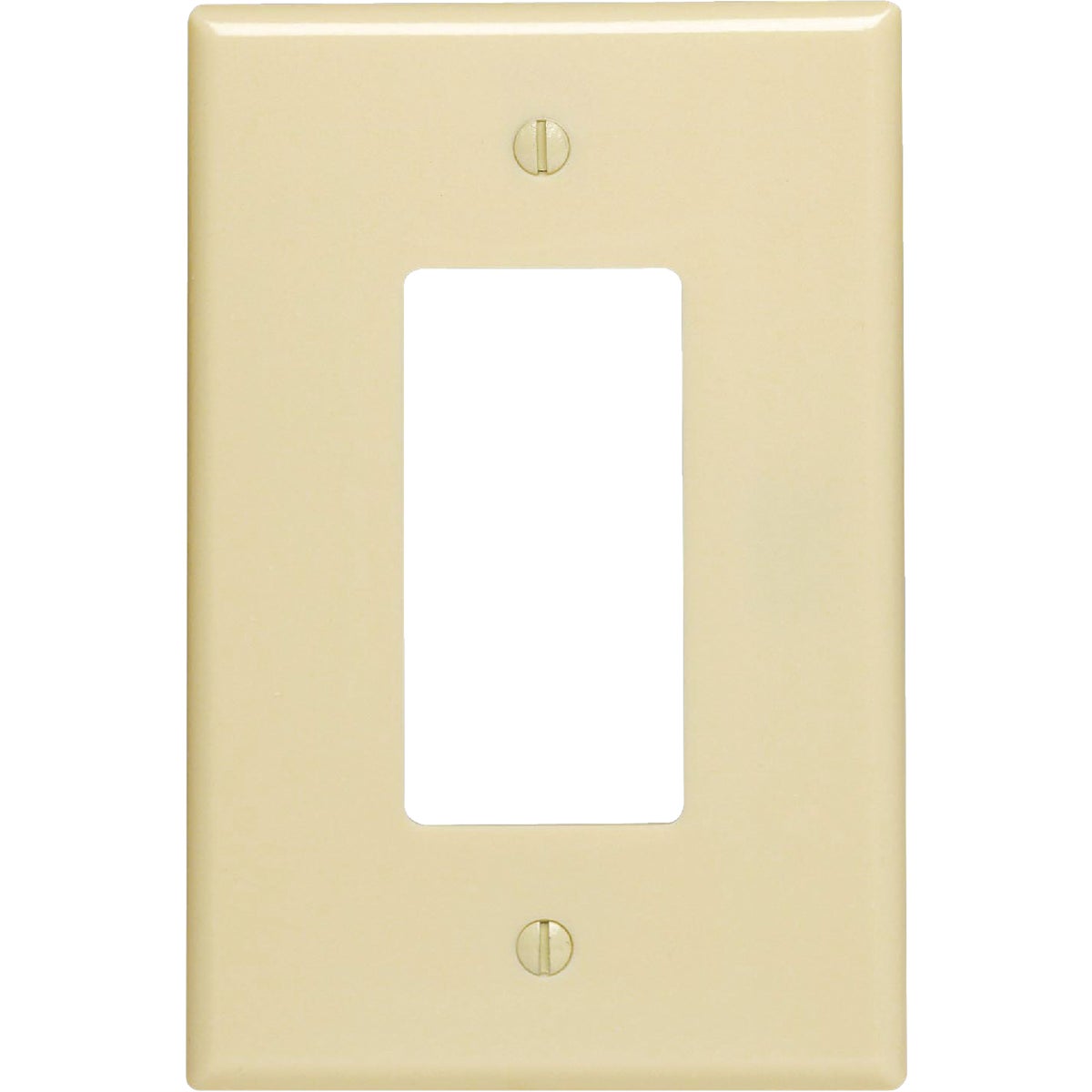 Leviton Decora 1-Gang Plastic Oversized Rocker Decorator Wall Plate, Ivory