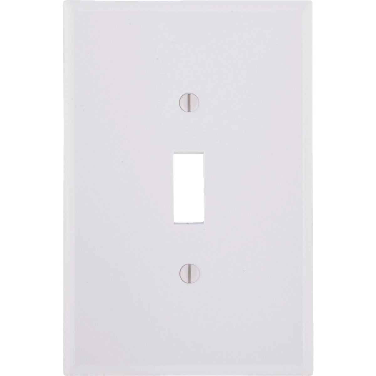 Leviton 1-Gang Plastic Oversized Toggle Switch Wall Plate, White