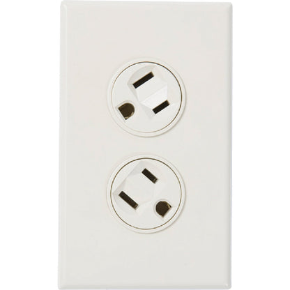 360 Electrical 15A White Rotating 5-15R Duplex Outlet