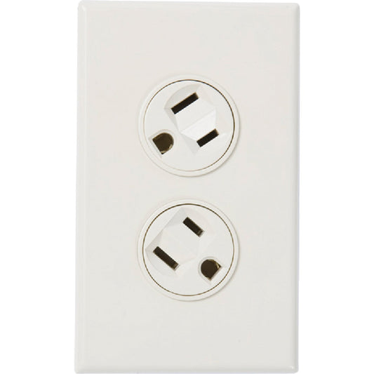 360 Electrical 15A White Rotating 5-15R Duplex Outlet