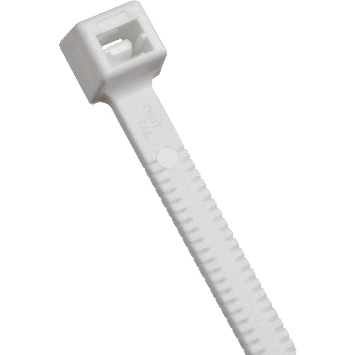 Catamount Twist Tail 11 In. x 0.187 In. White Nylon Cable Tie (50-Pack)