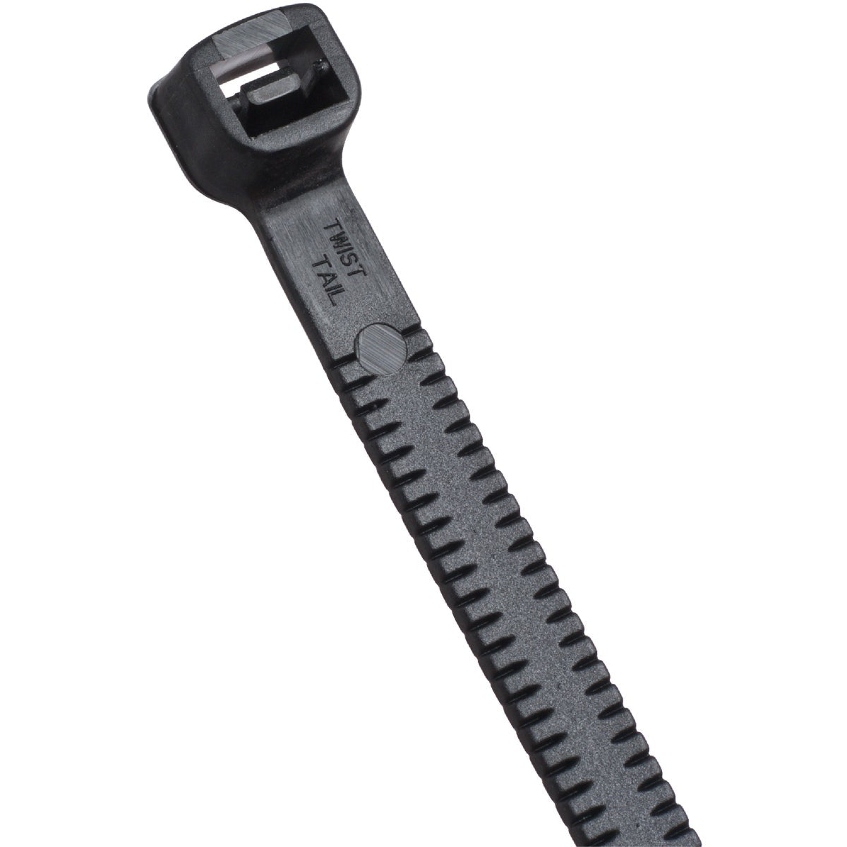 Catamount Twist Tail 7 In. x 0.187 In. Black Nylon Cable Tie (50-Pack)