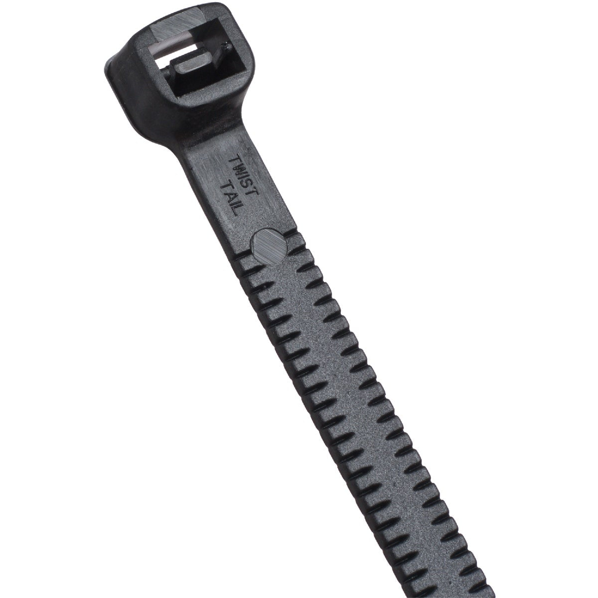 Catamount Twist Tail 11 In. x 0.187 In. Black Nylon Cable Tie (50-Pack)