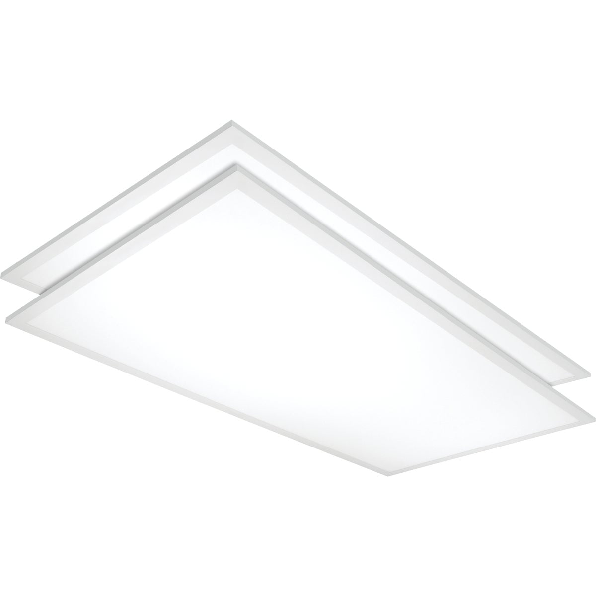 Satco Nuvo 2 Ft. x 4 Ft. 5000K 5139-Lumen LED Flat Panel Ceiling Light Fixture (2-Pack)