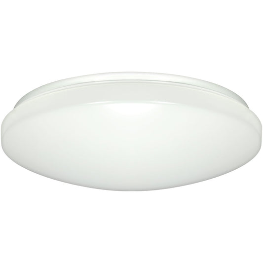 Satco Nuvo 11 In. White 960-Lumen LED Flush Mount Light Fixture