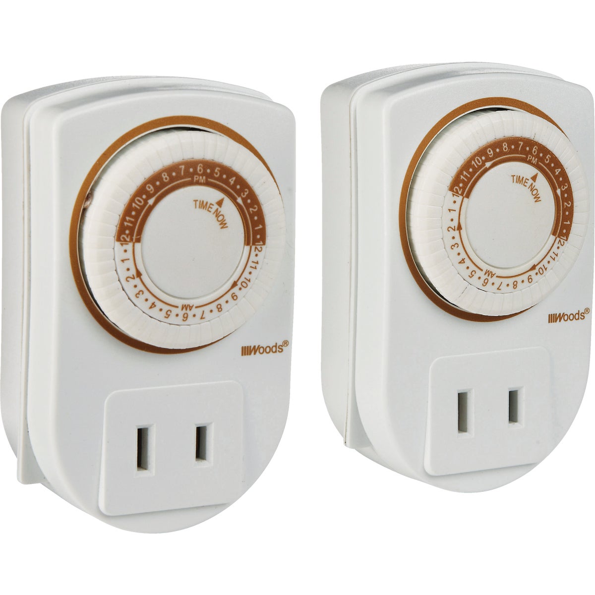 Woods 125V Indoor Timer (2-Pack)