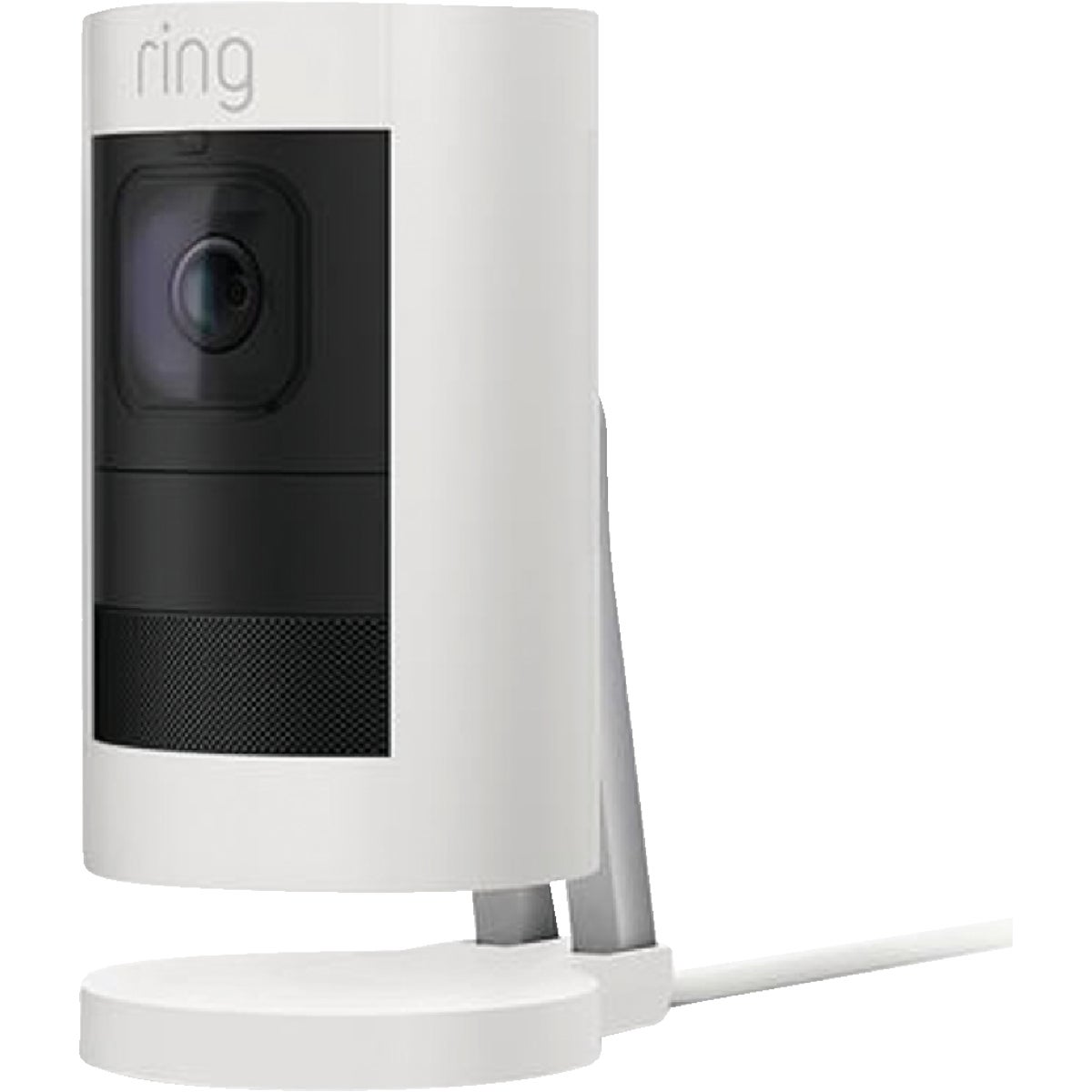 Ring Stick Up Cam Hardwired Indoor/Outdoor White Security Camera