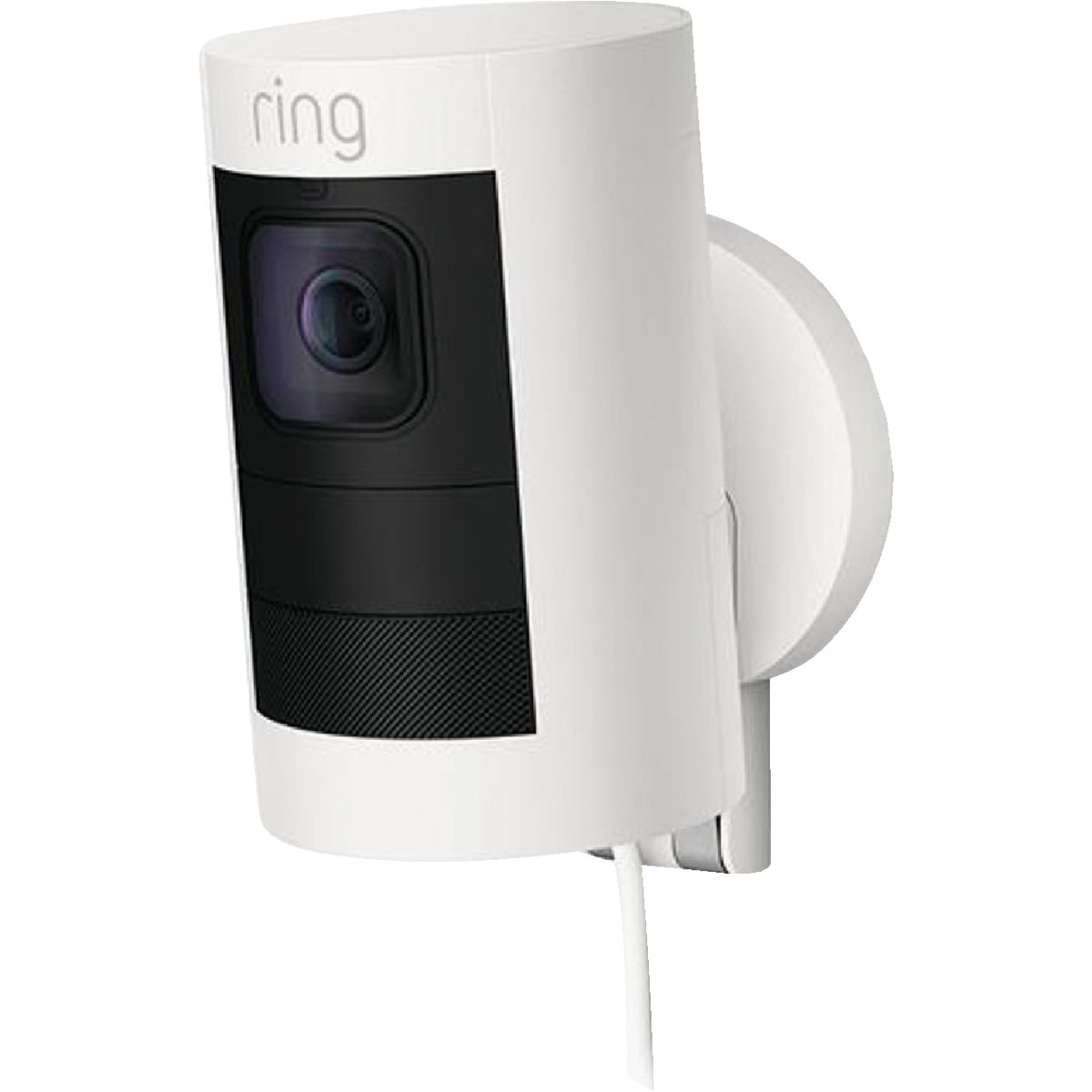 Ring Stick Up Cam Hardwired Indoor/Outdoor White Security Camera