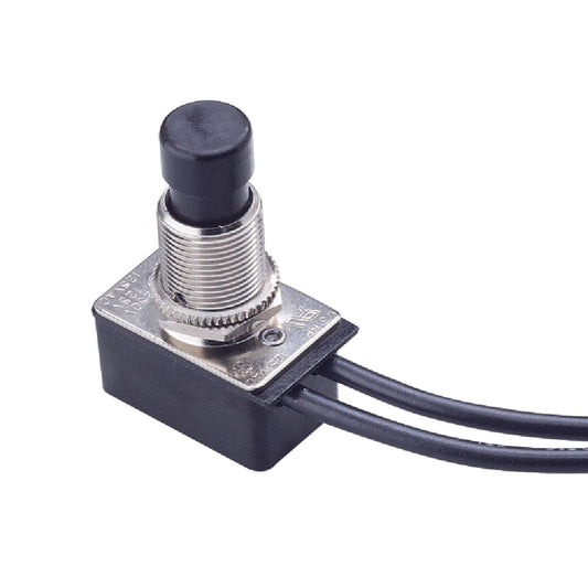 Gardner Bender Black Applicance Push-Button Switch