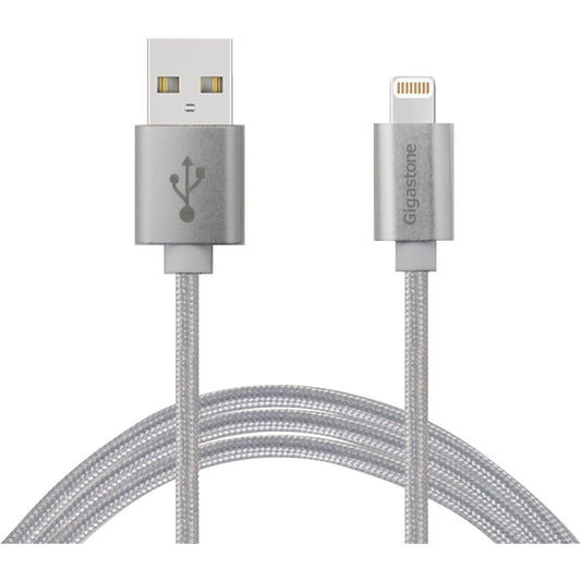 Gigastone 5 Ft. White USB to Lightning Charging & Sync Cable