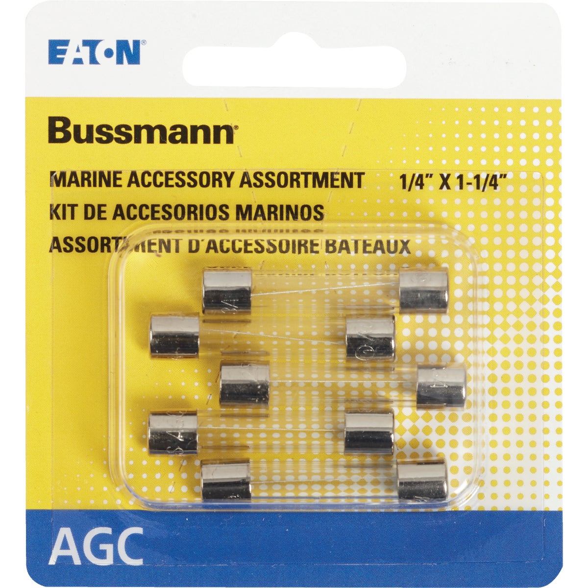 Bussmann 1A/2A/3A AGC Glass Tube Electronic Fuse (5-Pack)