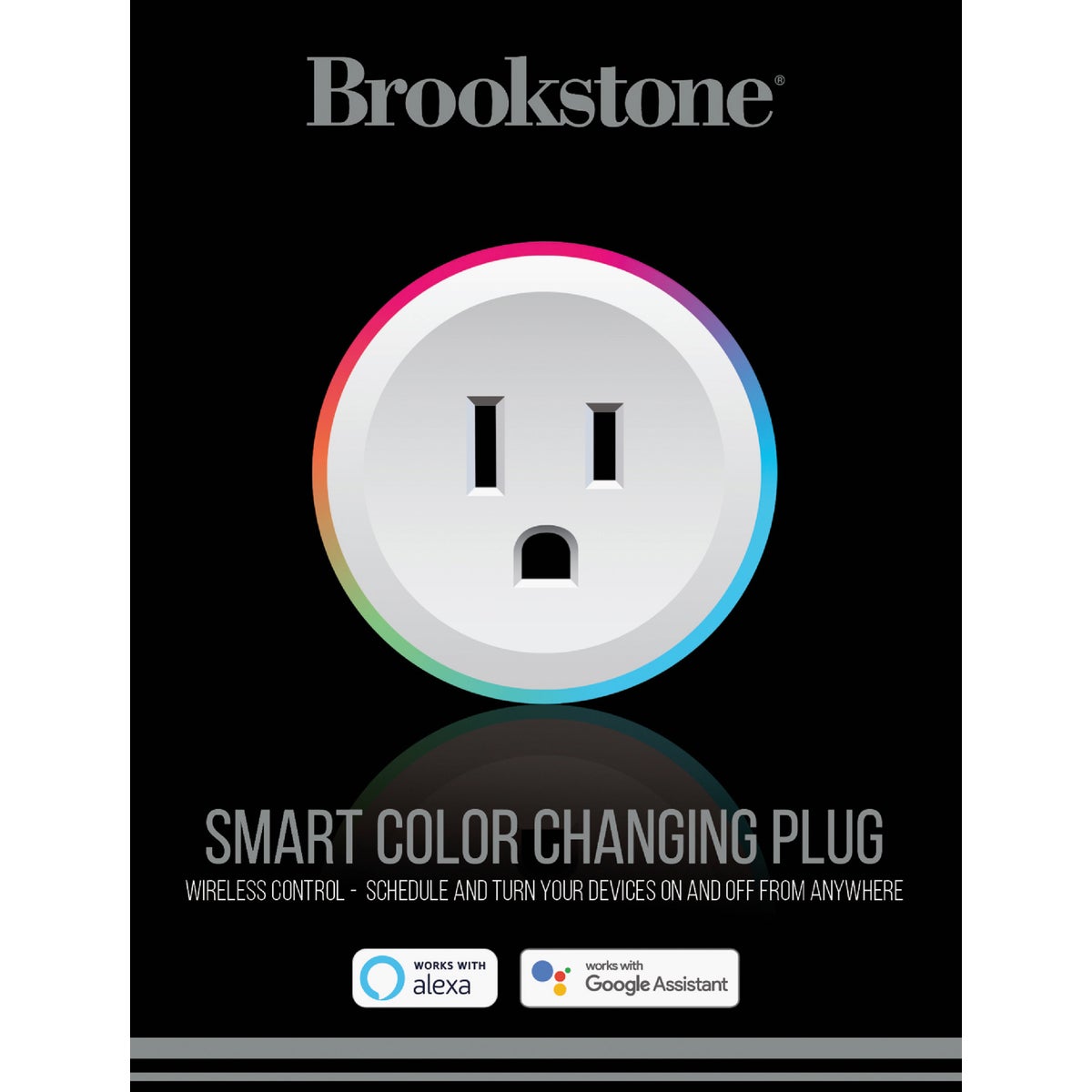 Brookstone 10A Single Color Changing Smart Plug