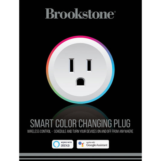 Brookstone 10A Single Color Changing Smart Plug