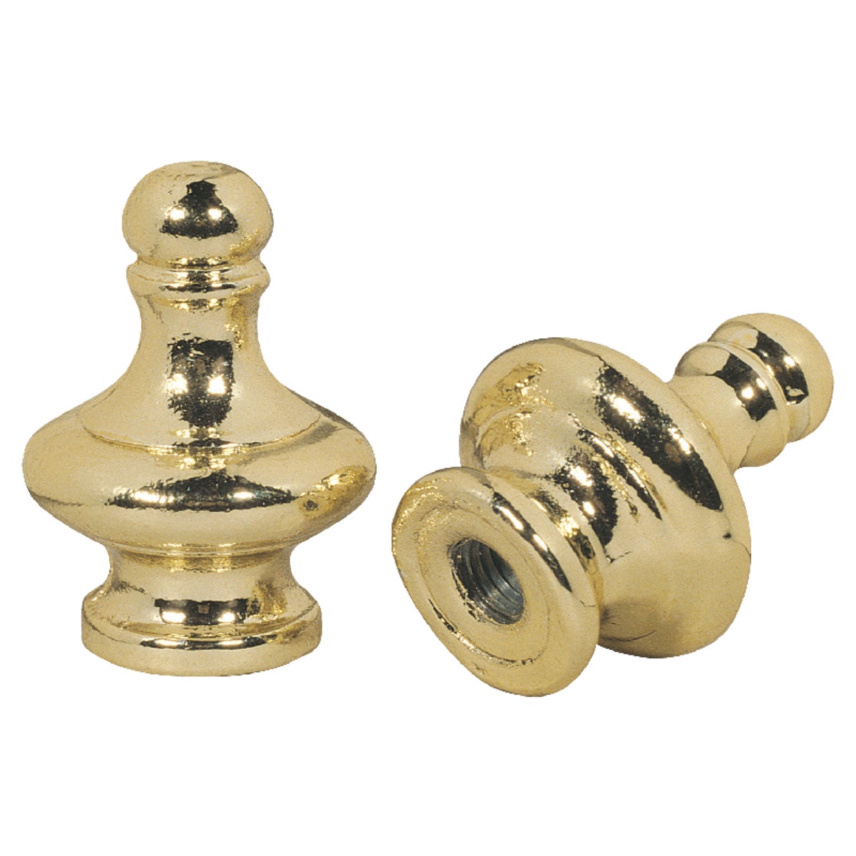 Westinghouse 1-3/16 In. Brass Lamp Finial (2-Pack)