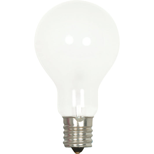 Satco 40W Frosted Soft White Intermediate A15 Incandescent Ceiling Fan Light Bulb (2-Pack)