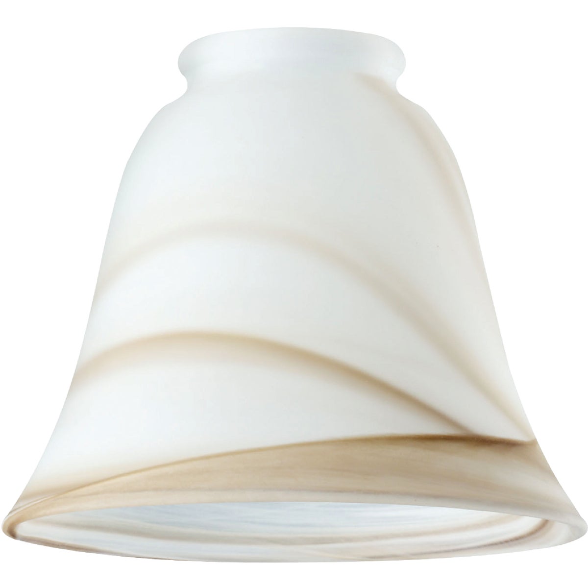 Westinghouse 5-1/8 In. Brown Swirl Bell Glass Shade