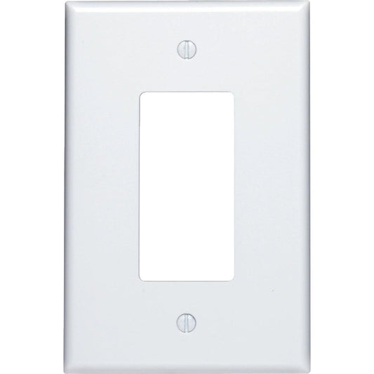 Leviton Decora 1-Gang Plastic Oversized Rocker Decorator Wall Plate, White