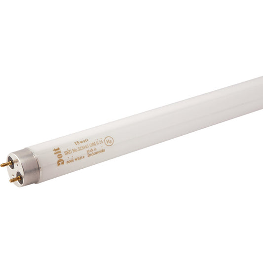 Do it 15W 18 In. Cool White T8 Medium Bi-Pin Fluorescent Tube Light Bulb